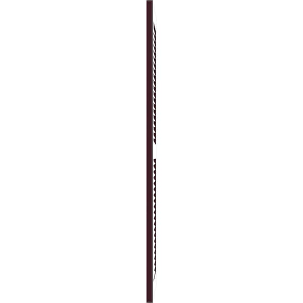 Ekena Millwork True Fit PVC, Two Equal Louver Shutters, Wine Red, 15W x 68H, PR - TFP101LVF15X068WR