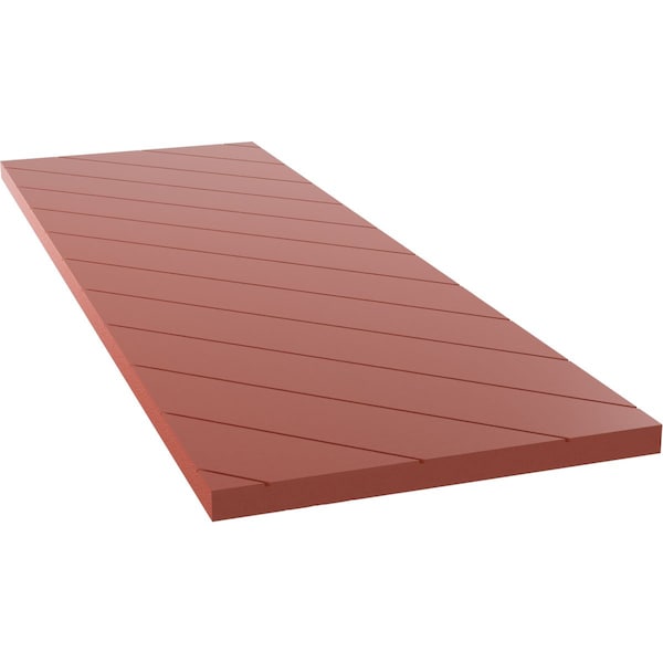 Ekena Millwork 15W x 64H True Fit PVC Diagonal Slat Modern Style Fixed Mount Shutters, Colorful Leaves, PR - TFP001DG15X064CL