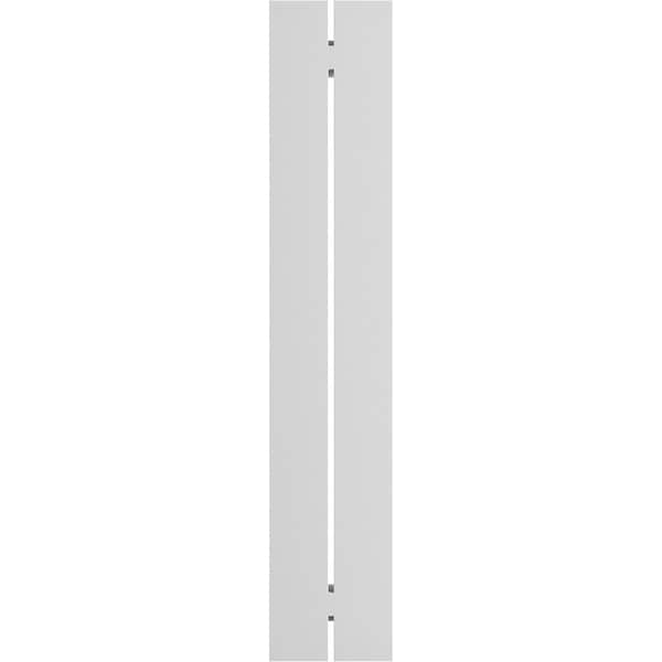 Ekena Millwork True Fit PVC, Two Board Spaced Board-n-Batten Shutters, Seaglass, 11 1/4W x 26H, PR - TFP101SBF11X026SG
