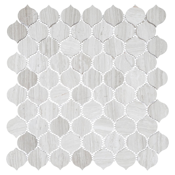 Andova Tiles ANDOVA TILES Dayberry 1.5" x 1.5" Marble Arabesque Wall & Floor Mosaic Tile - ANDDAY141