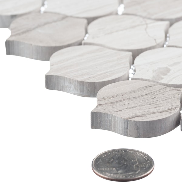Andova Tiles ANDOVA TILES Dayberry 1.5" x 1.5" Marble Arabesque Wall & Floor Mosaic Tile - ANDDAY141