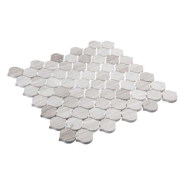 Andova Tiles ANDOVA TILES Dayberry 1.5" x 1.5" Marble Arabesque Wall & Floor Mosaic Tile - ANDDAY141