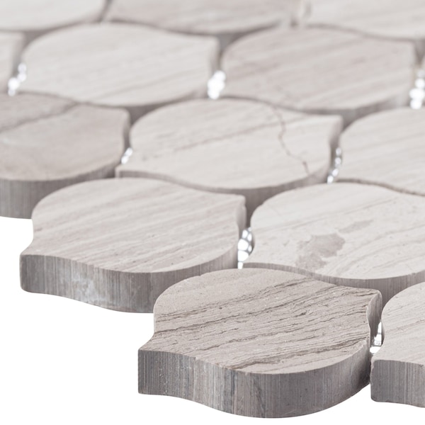 Andova Tiles ANDOVA TILES Dayberry 1.5" x 1.5" Marble Arabesque Wall & Floor Mosaic Tile - ANDDAY141