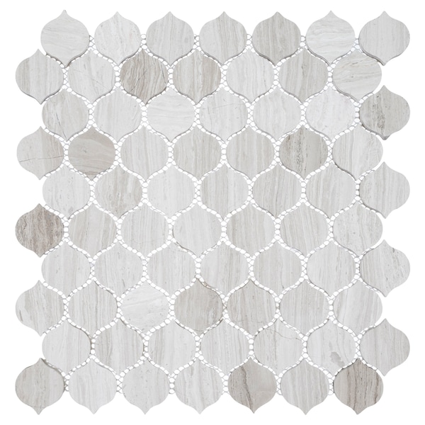 Andova Tiles ANDOVA TILES Dayberry 1.5" x 1.5" Marble Arabesque Wall & Floor Mosaic Tile - ANDDAY141