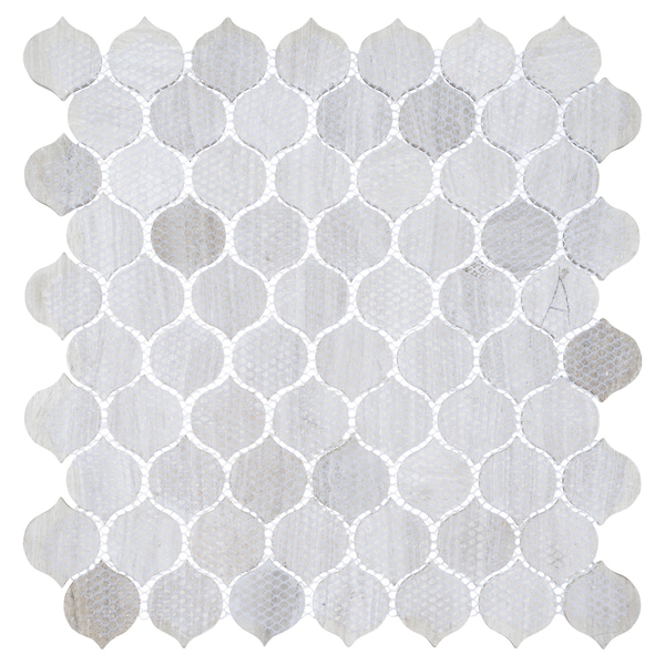Andova Tiles ANDOVA TILES Dayberry 1.5" x 1.5" Marble Arabesque Wall & Floor Mosaic Tile - ANDDAY141