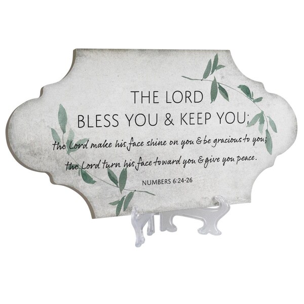 Cottage Garden The Lord Bless You & Keep You Ceramic Tile - TLAB6SW