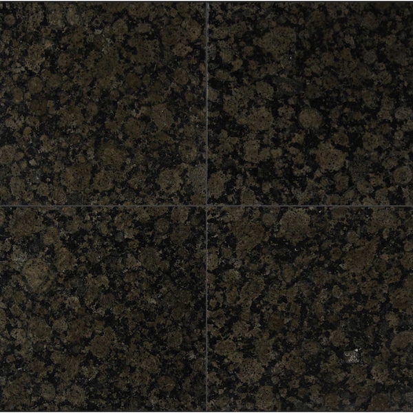 Msi Baltic Brown 12 In. X 12 In. Polished Granite Floor And Wall Tile, 10PK - ZOR-NS-0042