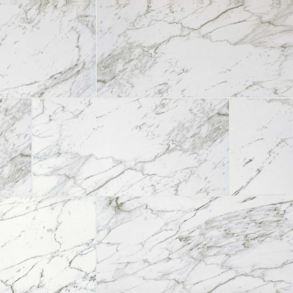 Msi Pietra Carrara 12 In. X 24 In. Glazed Porcelain Floor And Wall Tile, 8PK - ZOR-PT-0263