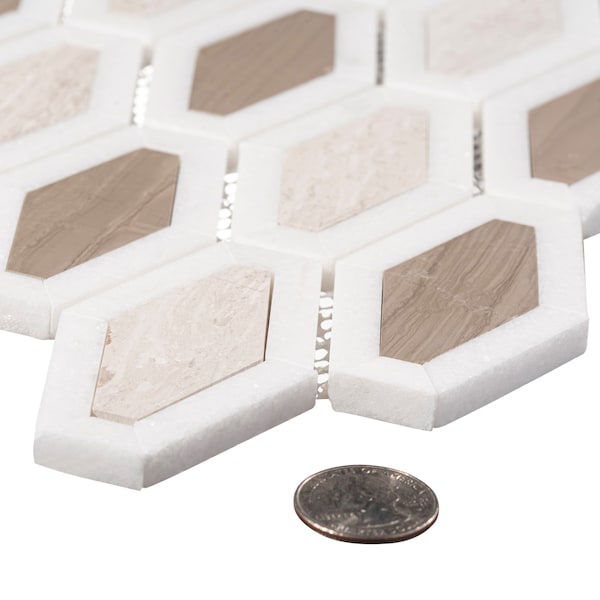 Andova Tiles SAMPLE-2 in. x 3 in. Natural Stone Mosaic Wall & Floor Tile - SAM-ANDMOD902