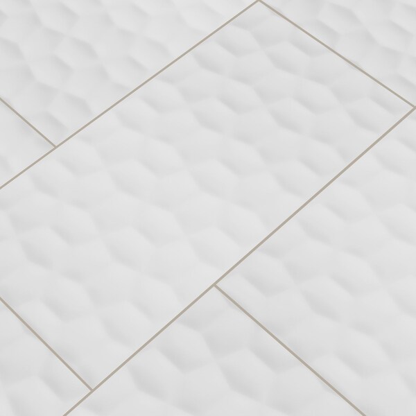 Msi Adella Viso White 12 In. X 24 In. Glazed Ceramic Wall Tile, 7PK - ZOR-PT-0554
