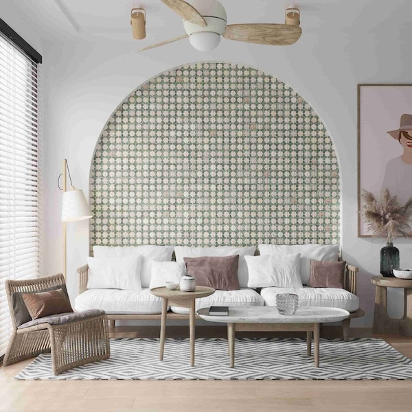 Apollo Tile Citadel 12.2 in. x 22 in. Matte and Glossy Green Porcelain Large Format Wall Tile, 7PK - ALZ88EMR1222A