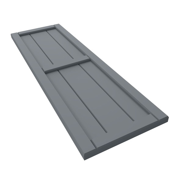 Ekena Millwork True Fit PVC, Two Board Framed Board-n-Batten Shutters, Ocean Swell, 10 3/4W x 31H, PR - TFP101BF11X031CH