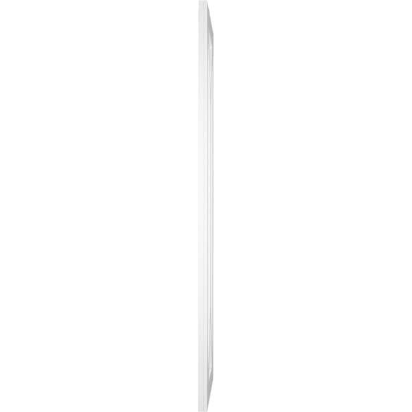Ekena Millwork True Fit PVC San Carlos Mission Style Fixed Mount Shutters, White, 12W x 35H, PR - TFP001SC12X035WH