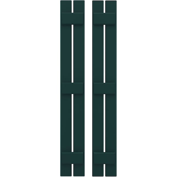Ekena Millwork Americraft 2-Board (3 Batten) Exterior Real Wood Spaced Board-n-Batten Shutters, ARW401SB207X42FGH, PR - ARW401SB207X42FGH