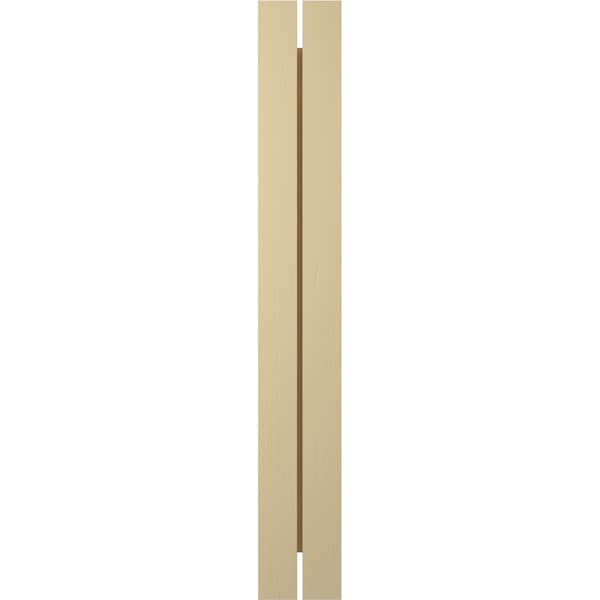Ekena Millwork Americraft 2-Board (2 Batten) Wood Spaced Board-n-Batten Shutters w/ Z-Bar, ARW102SB207X52NTH, PR - ARW102SB207X52NTH