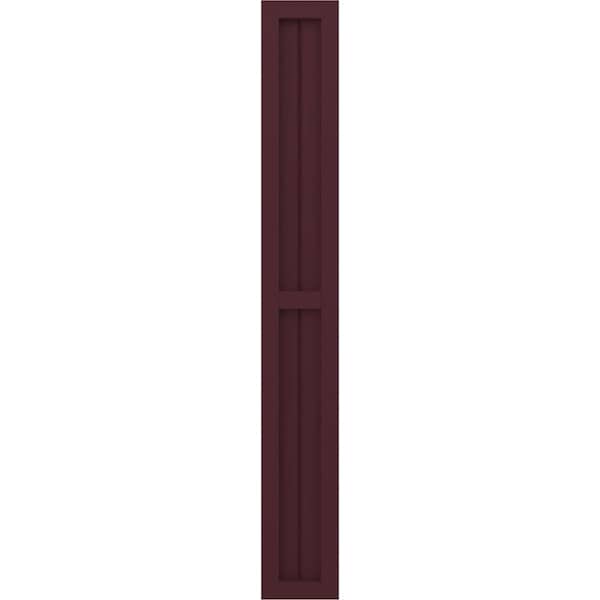Ekena Millwork Americraft 2-Board Exterior Wood 2 Equal Panel Framed Board-n-Batten Shutters, ARW101BF207X50WRH, PR - ARW101BF207X50WRH