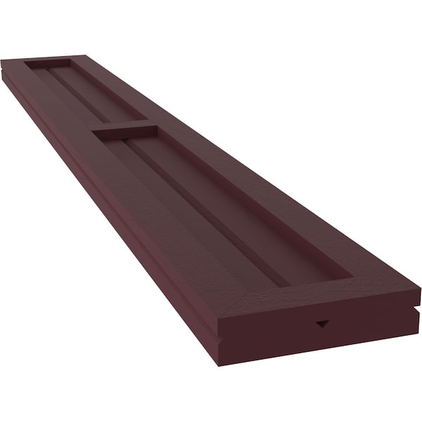 Ekena Millwork Americraft 2-Board Exterior Wood 2 Equal Panel Framed Board-n-Batten Shutters, ARW101BF207X50WRH, PR - ARW101BF207X50WRH