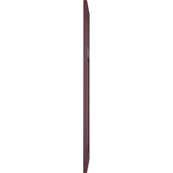 Ekena Millwork True Fit PVC San Miguel Mission Style Fixed Mount Shutters, Wine Red, 18W x 49H, PR - TFP001SM18X049WR