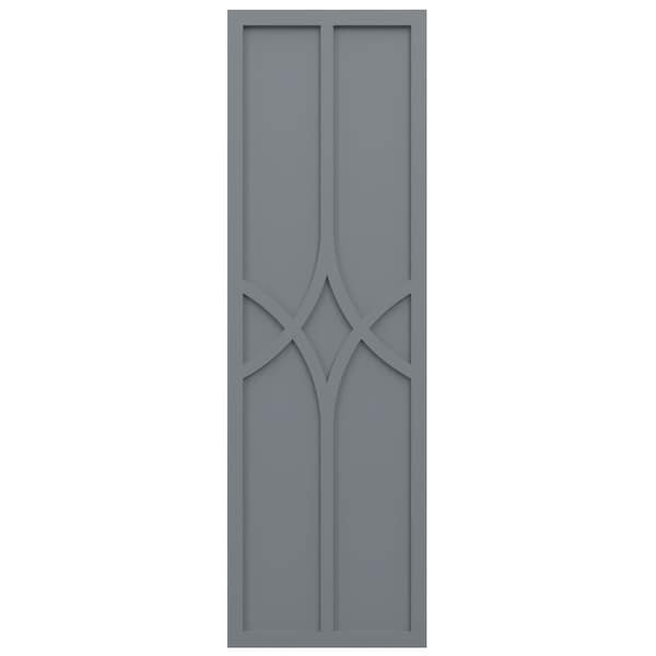 Ekena Millwork True Fit PVC Cedar Park Fixed Mount Shutters, Ocean Swell, 12W x 40H, PR - TFP001CP12X040CH