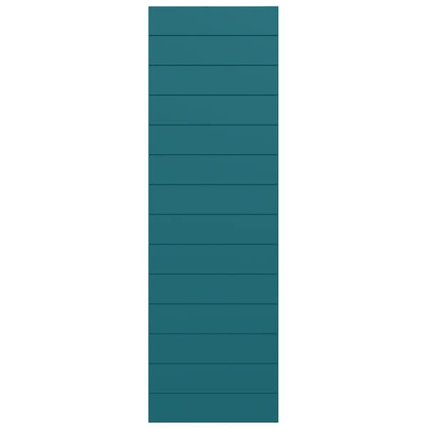 Ekena Millwork True Fit PVC Horizontal Slat Modern Style Fixed Mount Shutters, Antigua, 12W x 28H, PR - TFP001HZ12X028AN