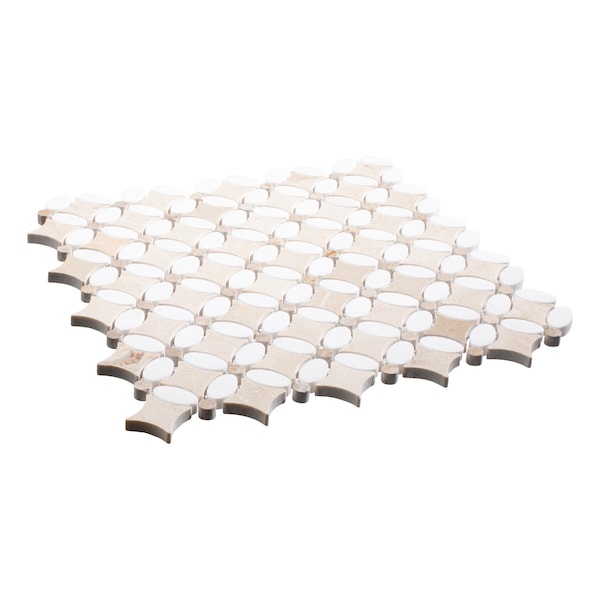 Andova Tiles ANDOVA TILES Martha Natural Stone Marble Look Mosaic Wall & Floor Tile - ANDMART467