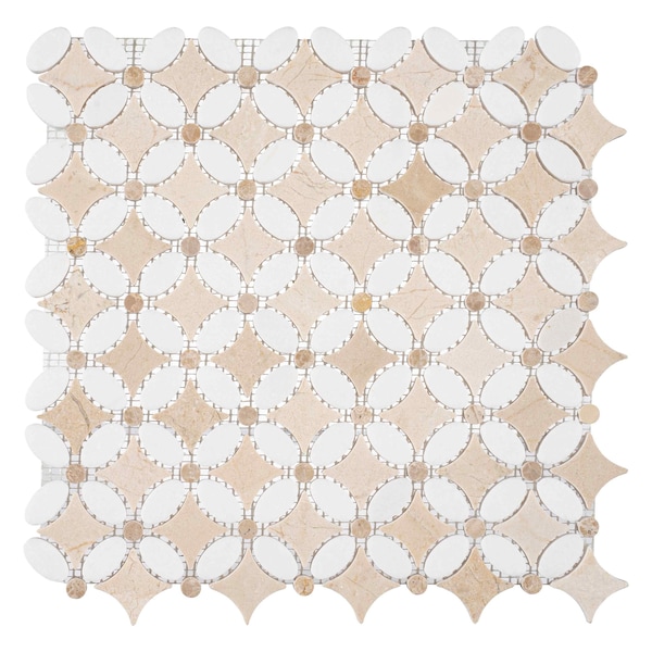 Andova Tiles ANDOVA TILES Martha Natural Stone Marble Look Mosaic Wall & Floor Tile - ANDMART467