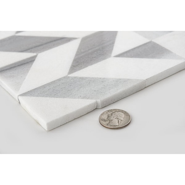 Andova Tiles ANDOVA TILES Livmor Marble Chevron Mosaic Tile - ANDLIV179