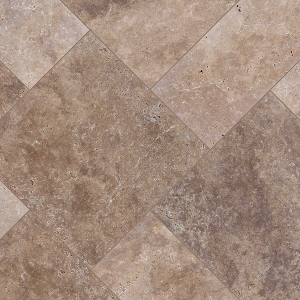 Msi Tuscany Walnut 16 Sq.  Ft Pattern Tumbled Travertine Paver Kits - ZOR-LSC-0130