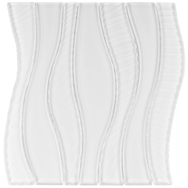 Andova Tiles ANDOVA TILES Curvation 1" x 2" Glass Novelty Mosaic Tile - ANDCUR328
