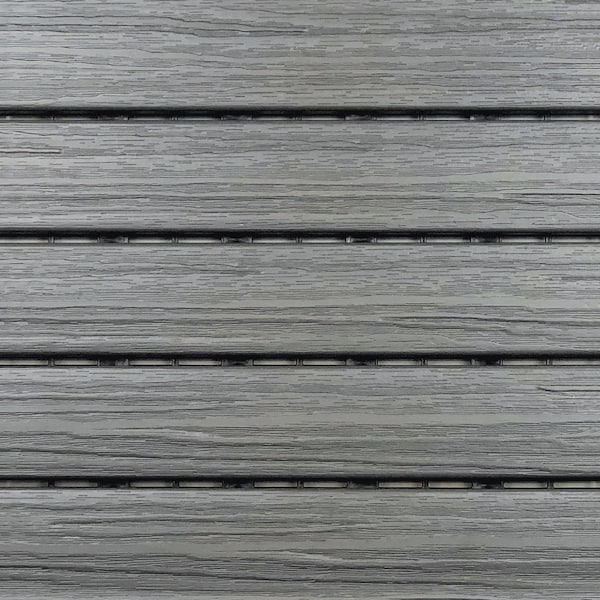 Aura Aura 12 in. W X 12 in. L Gray Oak Composite Balcony/Deck Tiles 6 sq ft - DS5-W06-GO02