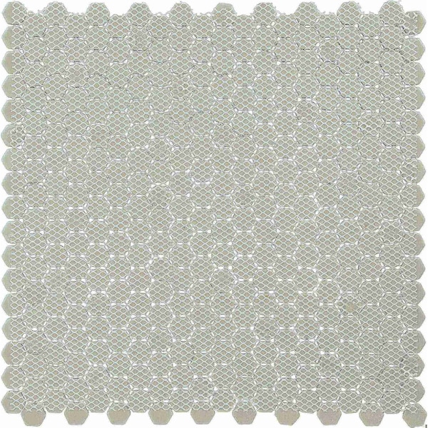 Daltile Starcastle 5/8'' Mini Hexagon Glass Wall and Floor Mosaic, 15PK - SC78MINIHEXMSMT