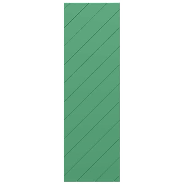 Ekena Millwork 12W x 76H True Fit PVC Diagonal Slat Modern Style Fixed Mount Shutters, Lily Pads, PR - TFP001DG12X076LP