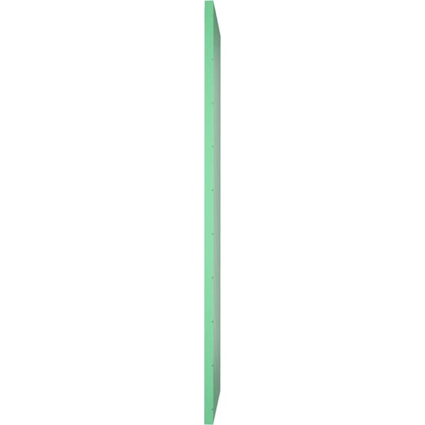 Ekena Millwork 12W x 76H True Fit PVC Diagonal Slat Modern Style Fixed Mount Shutters, Lily Pads, PR - TFP001DG12X076LP