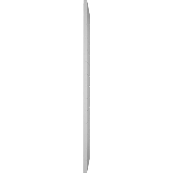 Ekena Millwork True Fit PVC Horizontal Slat Modern Style Fixed Mount Shutters, Primed, 12"W x 30"H - TFP001HZ12X030PR
