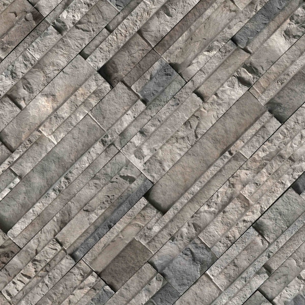 Msi Ashbury Shadow Pattern Varying Length Natural Concrete Wall Tile - ZOR-PNL-0167