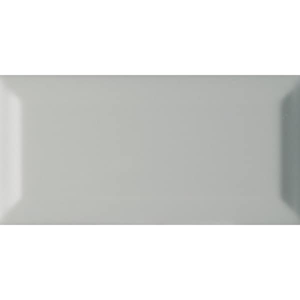 Msi Gray Glossy Beveled 3 In. X 6 In. Glazed Ceramic Wall Tile, 88PK - ZOR-PT-0150