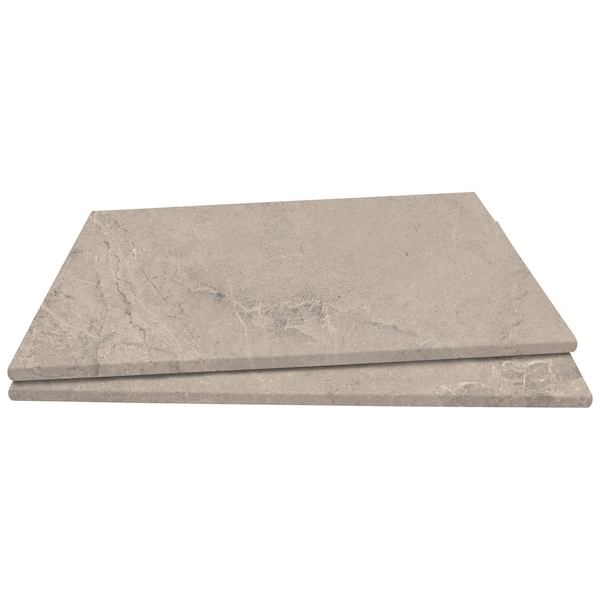 Msi Soreno Taupe 13 In X 24 In Matte Porcelain Eased Edged Pool Coping, 2PK - ZOR-LSC-0174