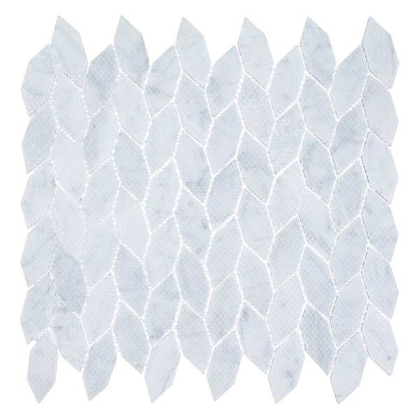 Andova Tiles SAMPLE Channing Elongated Hex  1 x 25 Marble Honeycomb Mosaic Wall  Floor Tile - SAM-ANDCHA136