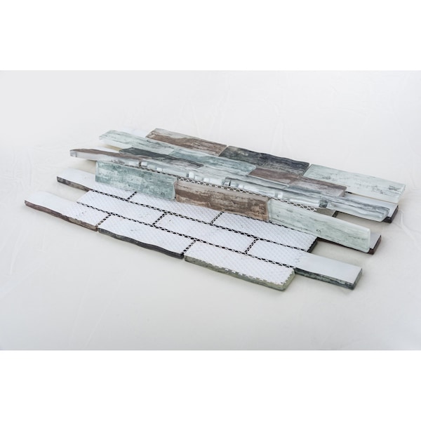 Andova Tiles SAMPLE Giovan 1 x 4 Glass Brick Joint Mosaic Tile - SAM-ANDGIO404
