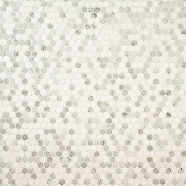 Msi Binaco Dolomite Tibi 11.73 x 11.73 Polished Marble Mosaic Floor And Wall Tile, 10PK - ZOR-MD-0572