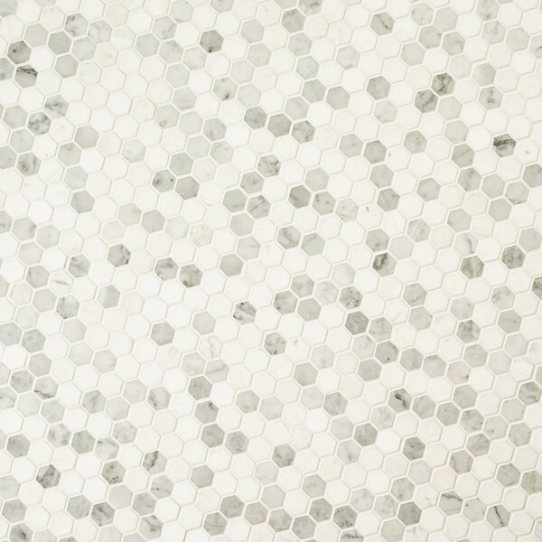 Msi Binaco Dolomite Tibi 11.73 x 11.73 Polished Marble Mosaic Floor And Wall Tile, 10PK - ZOR-MD-0572