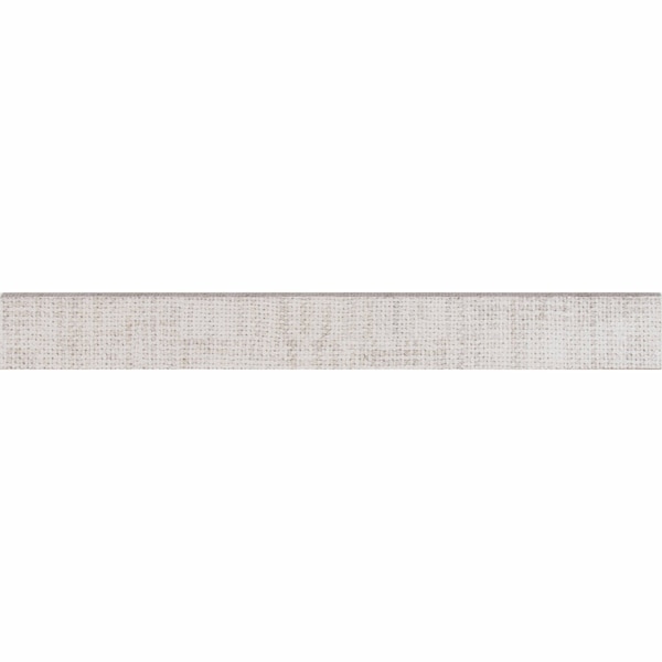 Msi Tektile Crosshatch Ivory Bullnose 3 In. X 24 In. Glazed Porcelain Wall Tile, 14PK - ZOR-PT-TR-0153