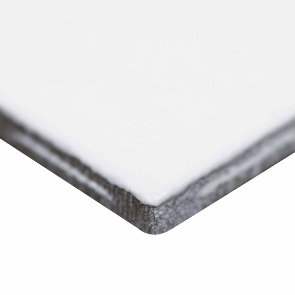 Msi White 12 In. X 12 In. X 6 Mm Matte Porcelain Mesh-Mounted Mosaic Tile, 15PK - ZOR-MD-0361