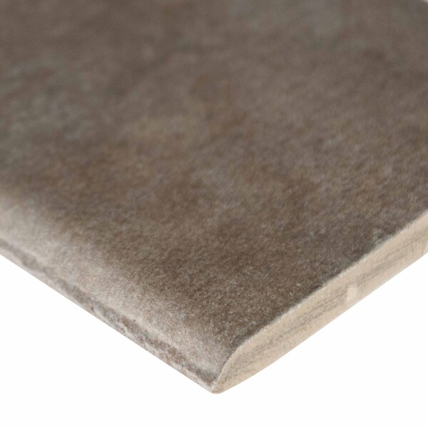 Msi Oxide Iron Bullnose SAMPLE Matte Glazed Porcelain Wall Tile - ZOR-PT-TR-0192-SAM