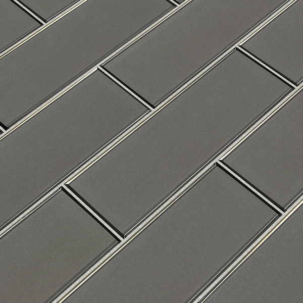 Msi Champagne Bevel Subway 4 In. X 12 In. Textured Wall Glass Tile, 15PK - ZOR-MD-T-0112