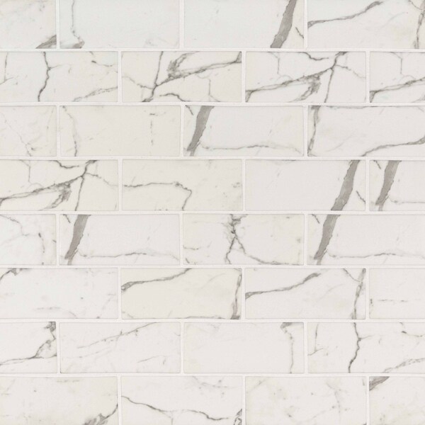 Msi Statuario Celano 11.61 In. X 11.61 In. X 8 Mm Glass Mesh-Mounted Mosaic Tile, 10PK - ZOR-MD-0167