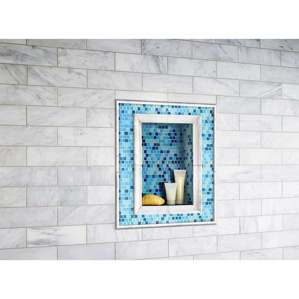 Msi Carrara White Pencil Molding 3/4 In. X 12 In. Polished Marble Wall Tile, 20PK - ZOR-MD-T-0009