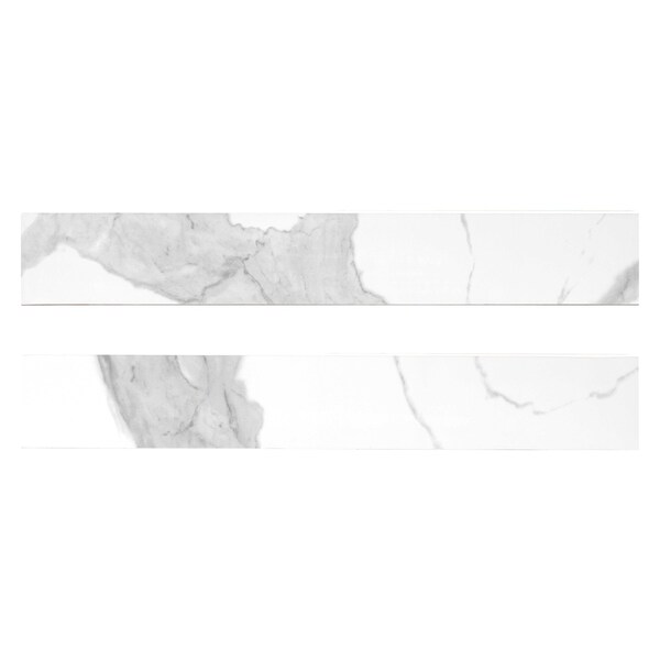 Msi Eden Statuary 4X24 Polished Bull Nose Wall Tile, 10PK - ZOR-PT-TR-0214