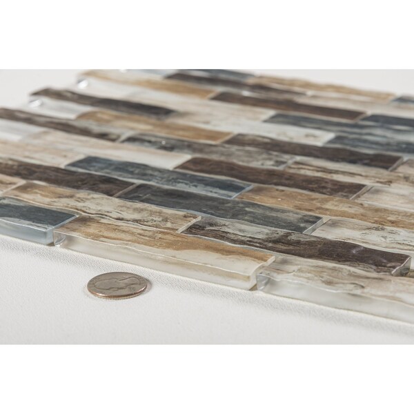 Andova Tiles SAMPLE Giovan 1 x 4 Glass Brick Joint Mosaic Tile - SAM-ANDGIO405