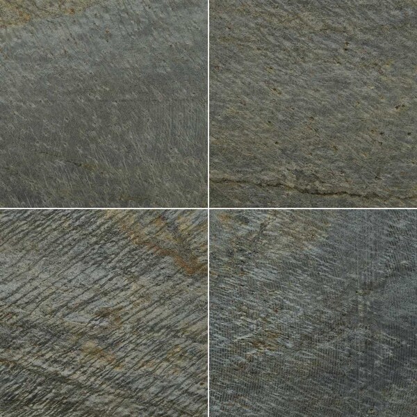 Msi Gold Green 12 In. X 12 In. Honed Quartzite Floor And Wall Tile, 10PK - ZOR-NS-0010
